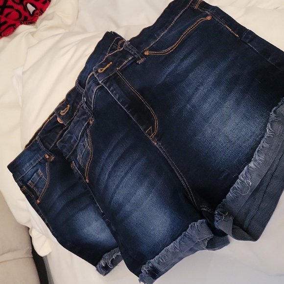 NOBO High Rise Faux Denim Shorts, set of 2 - Picture 5 of 5